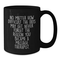 Load image into Gallery viewer, Inspirational Quotes for Massage Therapist Gifts, Funny Black Coffee Mug for Christmas, Gifts from Friends for Massage Therapist - Additional
