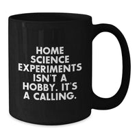 Load image into Gallery viewer, Home Science Experiments Gifts Funny Quote Inspirational - Gifts from Friends for Home Science Enthusiasts, Black Coffee Mug, Christmas Unique Gifts, Quote: Home Science Experiments Isn&#39;t A Hobby - Additional
