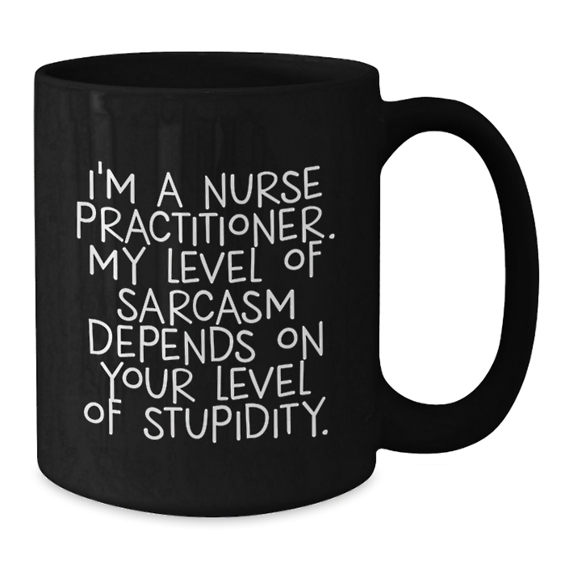Funny Nurse Practitioner Gifts from Men, Women, Coworkers, or Family - Black Coffee Mug for Christmas Morning - Additional