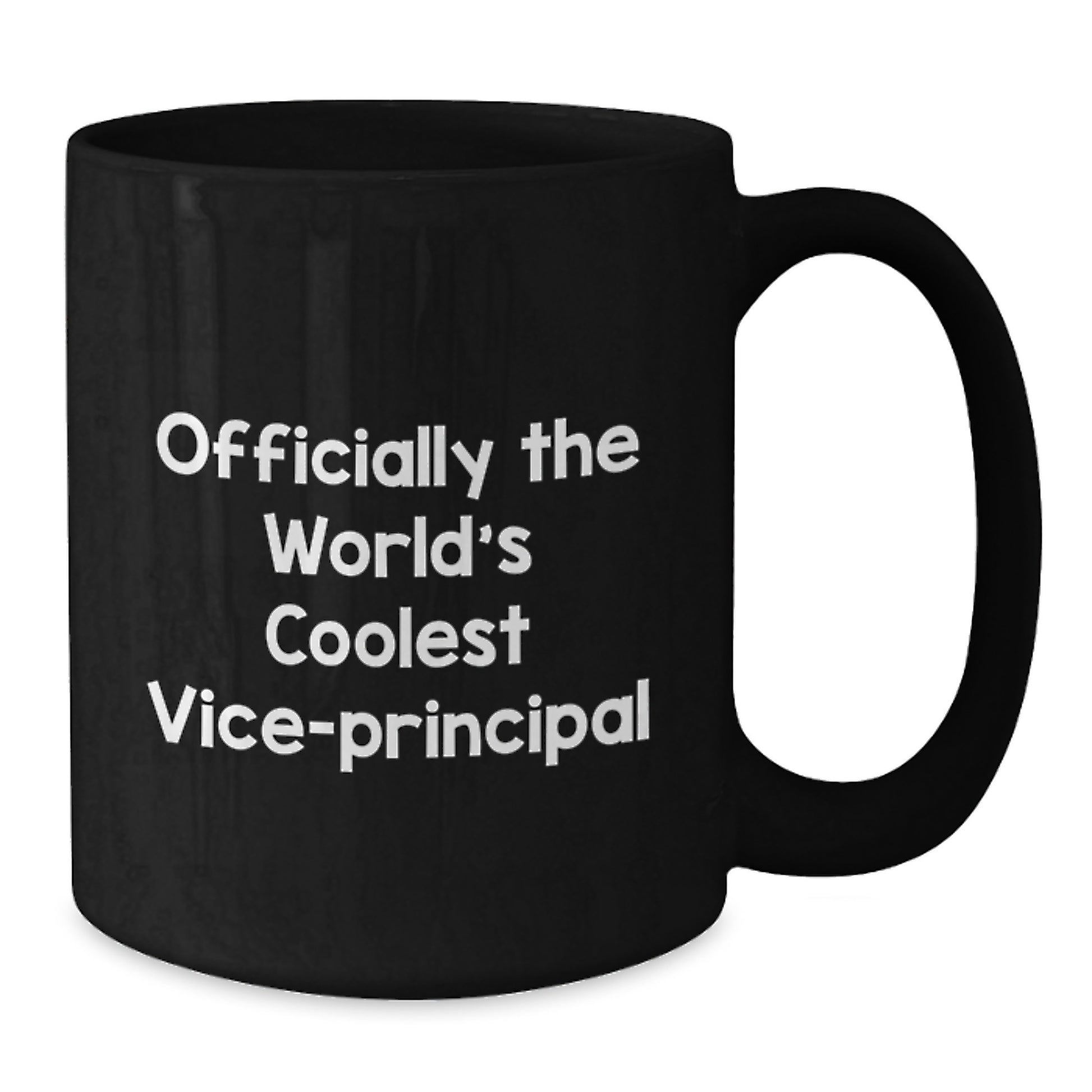 Gifts for Vice-principal from Friends, 'Officially The World's Coolest Vice-principal' Funny Christmas Black Coffee Mugs - Additional