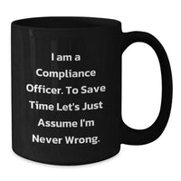 Load image into Gallery viewer, Compliance Officer Humor Gifts from Friends to Men Christmas Unique Mugs - Additional
