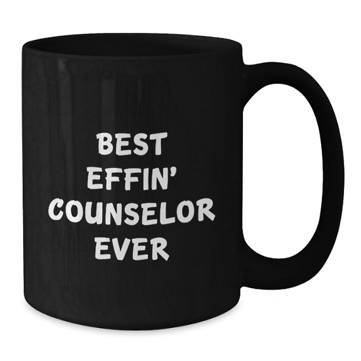 Funny Counselor Gifts from Men to Best Effin' Counselor Ever Mug, Black Coffee Mug for Christmas Unique Gifts - Additional
