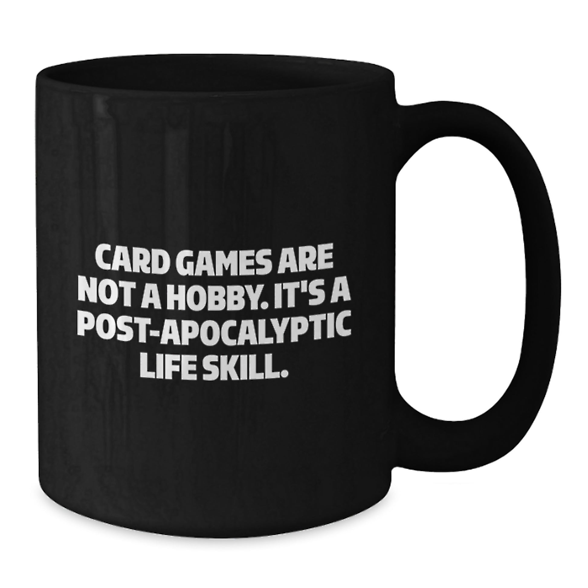 Funny Card Games Quote Gifts from Friends for Card Games Lovers Black Coffee Mug, Unique Christmas Unique Gifts for Men Women Friends Coworkers Family - Additional