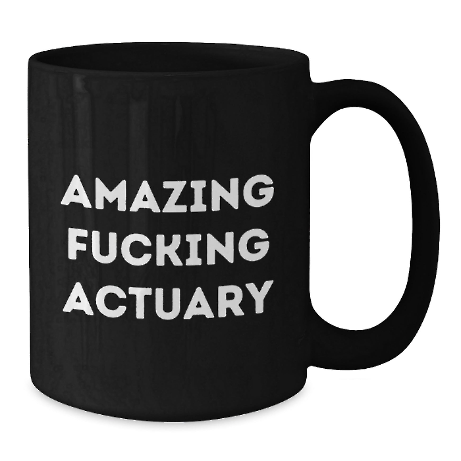 Funny Actuary Black Coffee Mug Gifts from Friends - Unique Valentine's Unique Gifts for Actuary Men, Perfect for Valentine's Unique Valentine's Gifts from Friends to Men - Additional