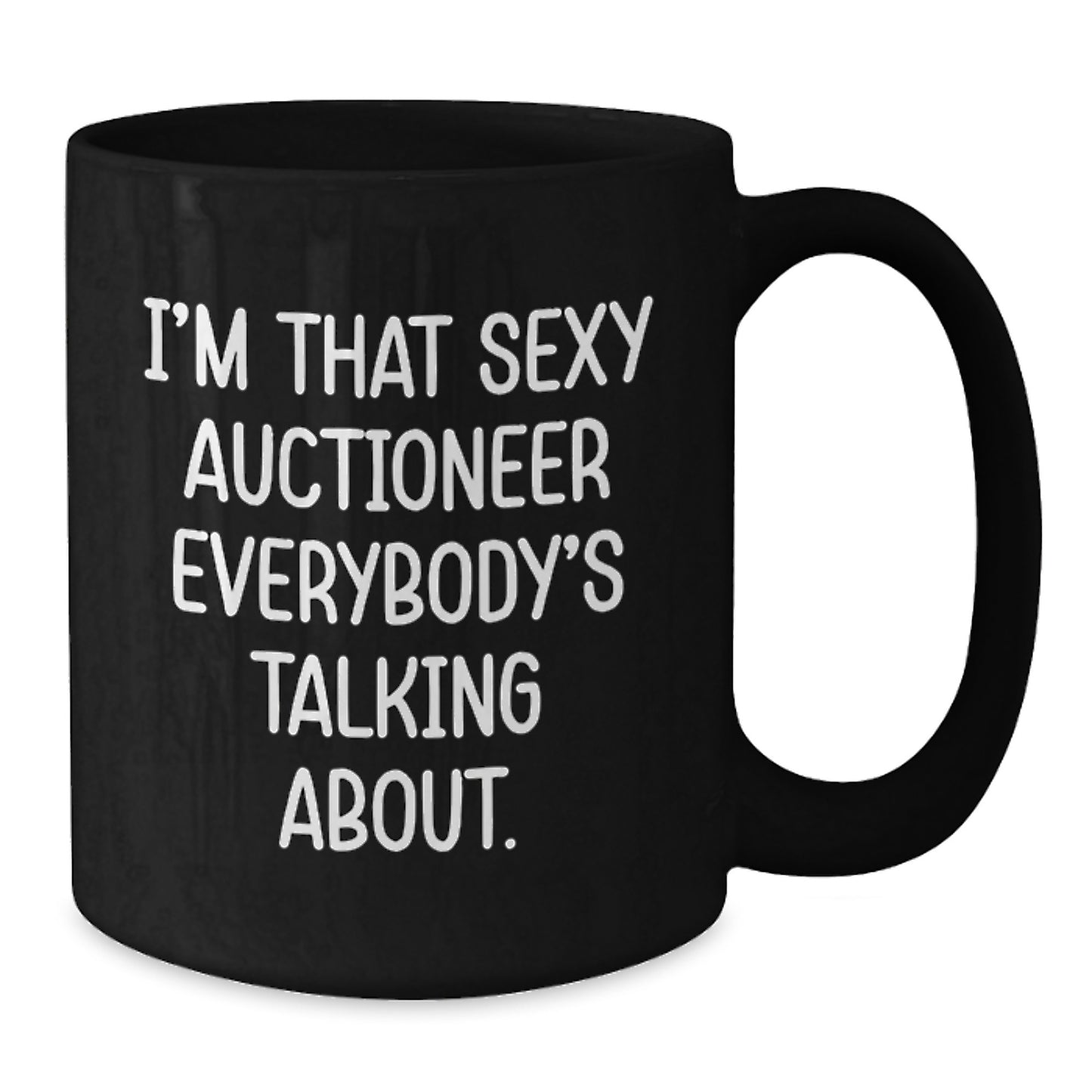 Sexy Auctioneer Gifts for Men, Funny Black Coffee Mugs, Unique Birthday Unique Gifts from Friends, Ceramic Mugs for Auctioneer Enthusiasts - Additional