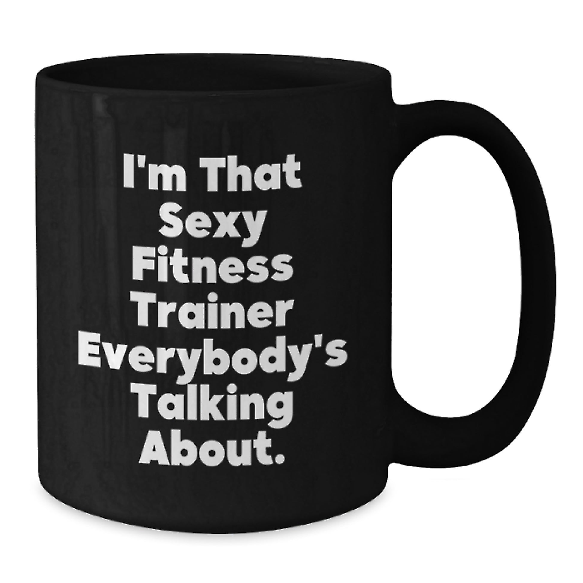 Fitness Trainer Gifts from Men for Women Funny Black Coffee Mug Christmas Unique Presents - Additional
