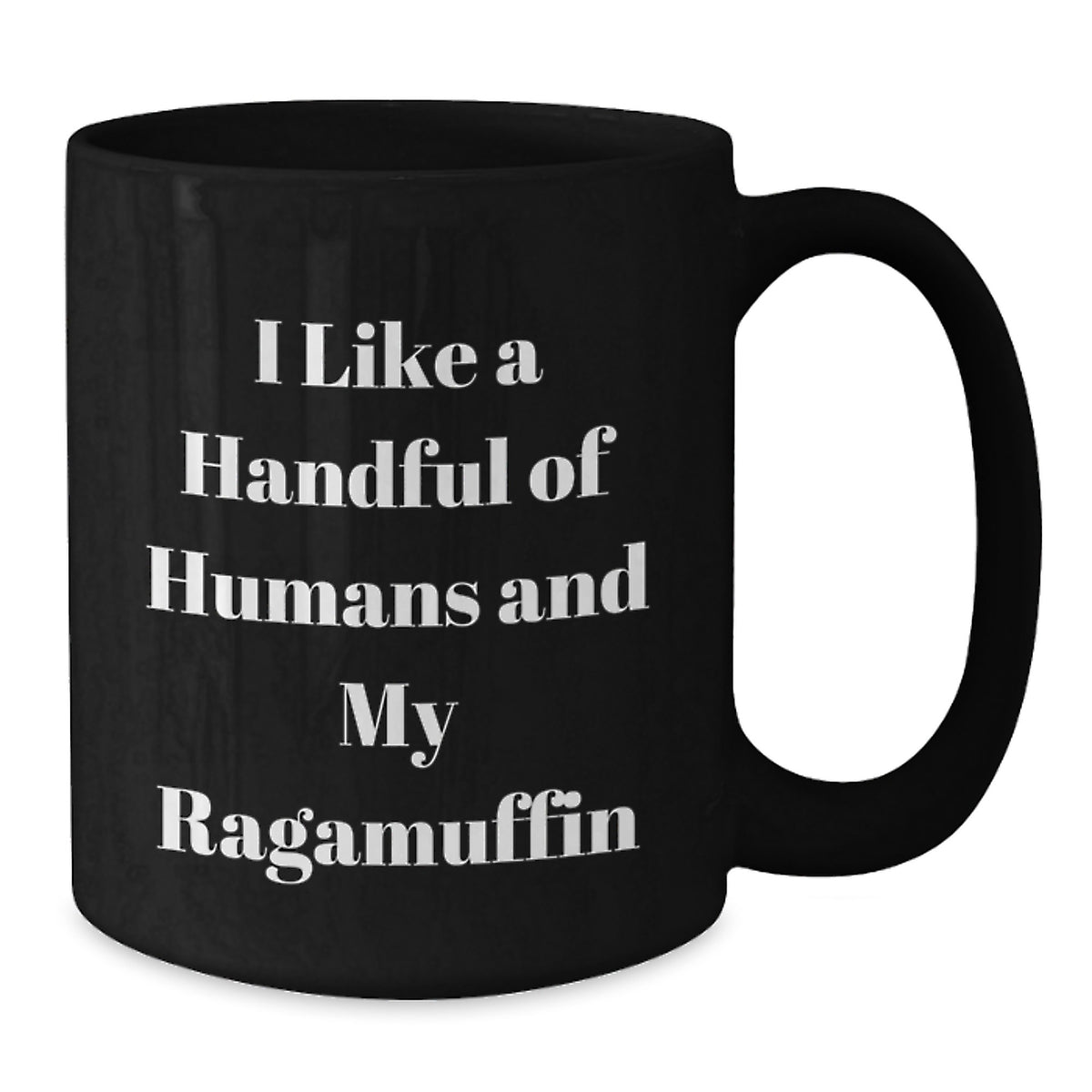 Funny Ragamuffin Cat Lovers Gifts from Men to Women - I Like A Handful Of Humans And My Ragamuffin - Additional