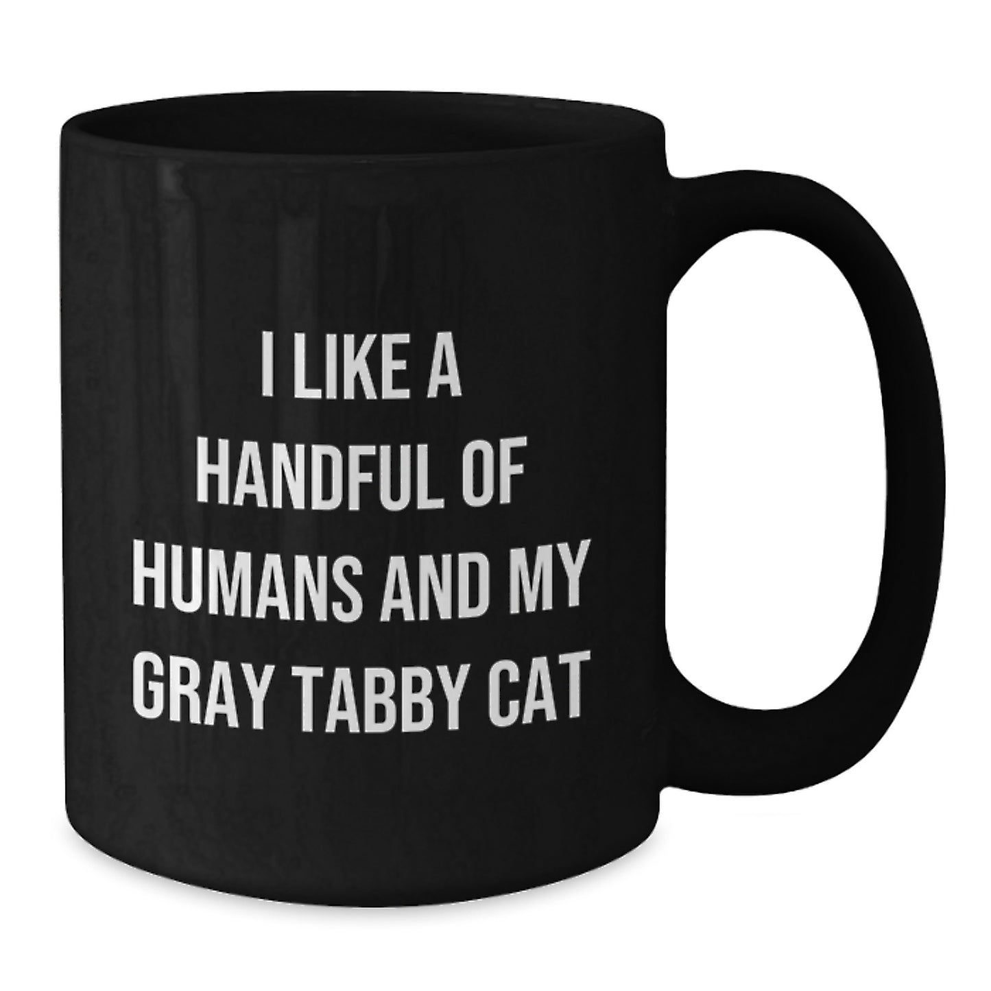 Funny Gray Tabby Cat Black Coffee Mugs Gifts from Men to Women for Mother's Day Unique Gift Ideas - Additional