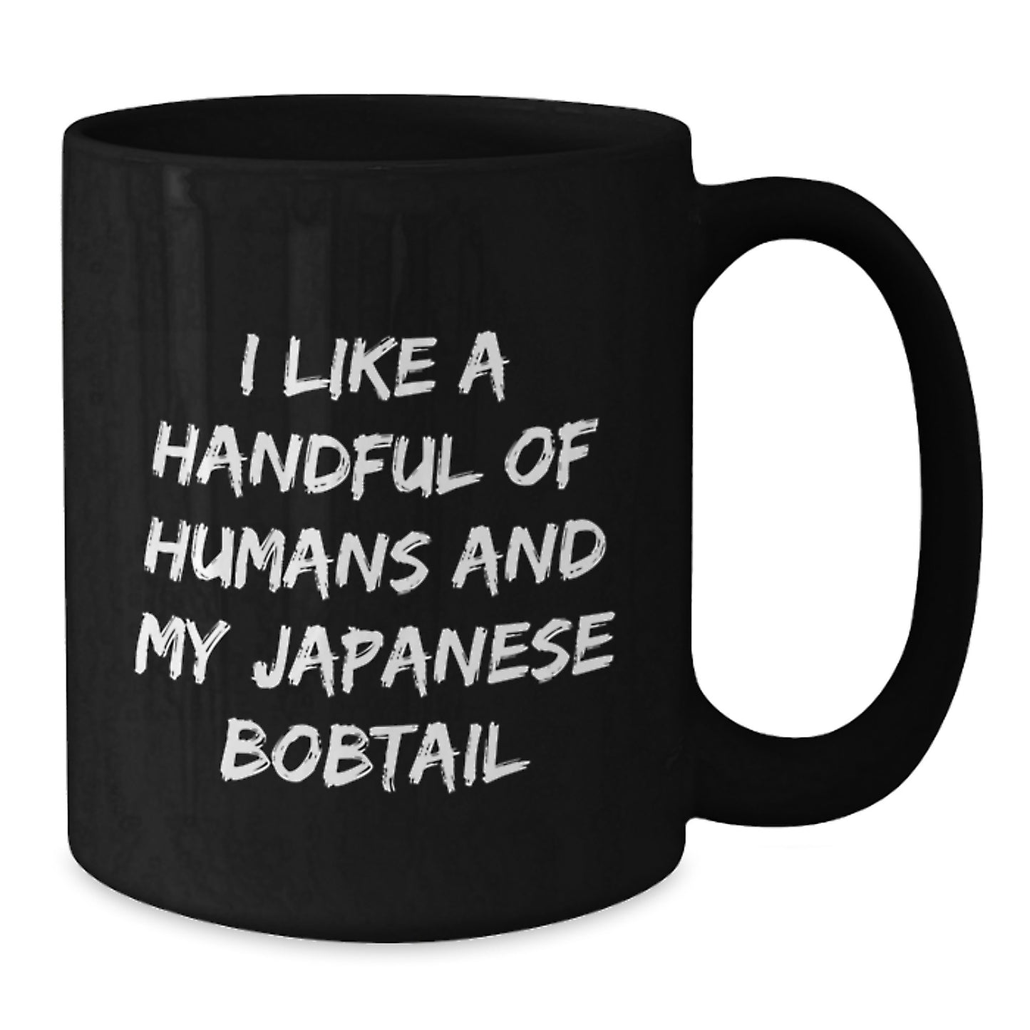 Japanese Bobtail Cat Lover Black Coffee Mug, Funny Quote Gifts from Men for Women, Valentine's Unique Gifts - Additional