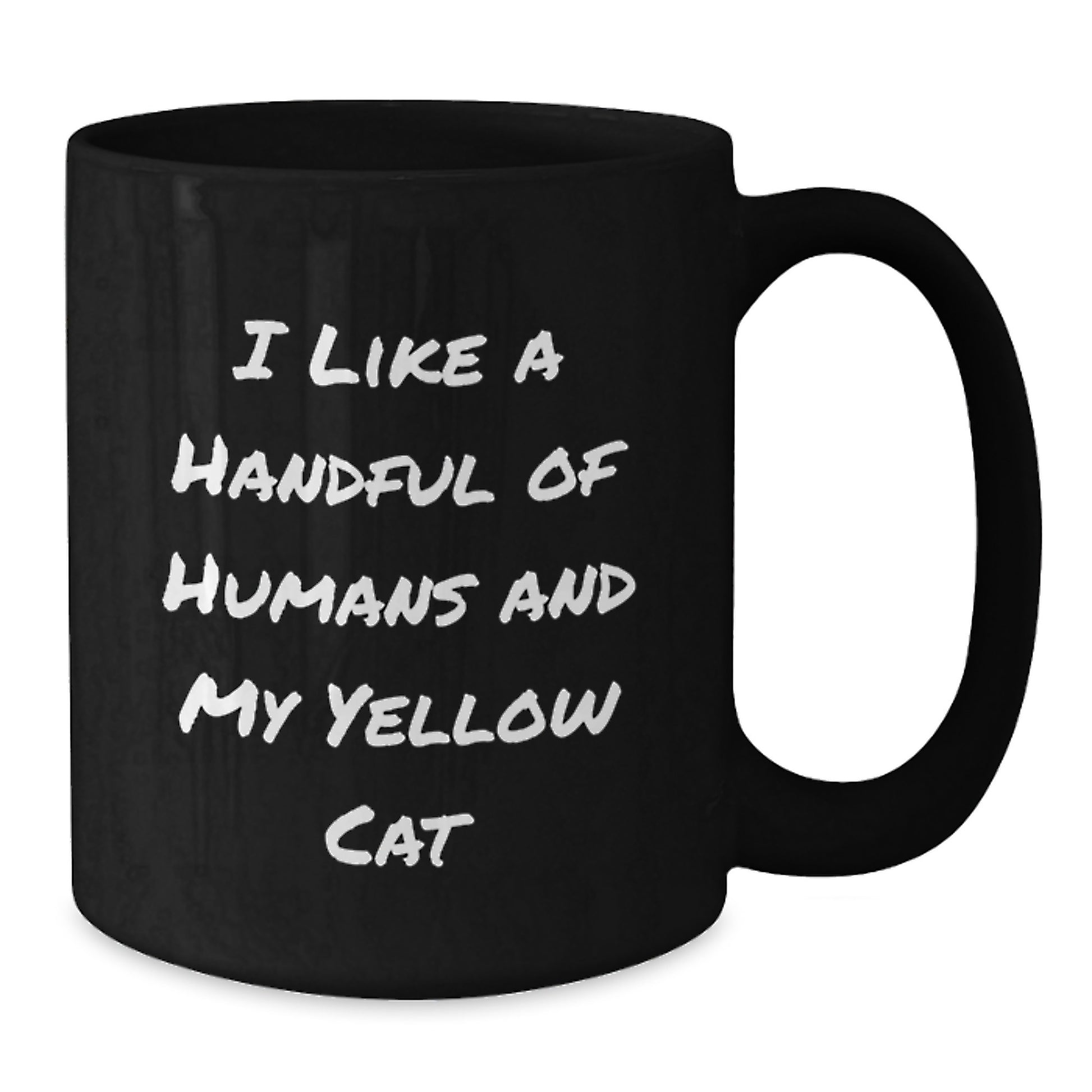 Yellow Cat Lover Funny Black Coffee Mug Gifts from Family for Yellow Cat Dad on Father's Day Unique - Additional
