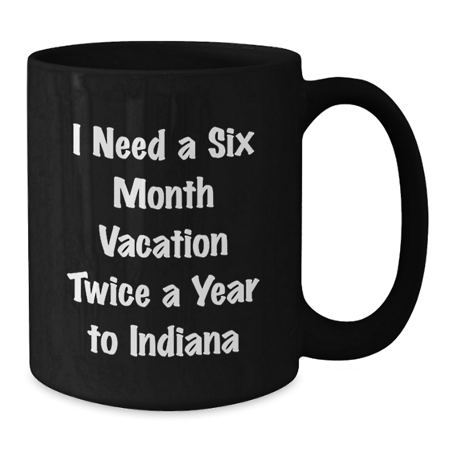 Indiana Enthusiast's Delight Funny Black Coffee Mug Gifts from Friends for Family on Father's Day - Additional