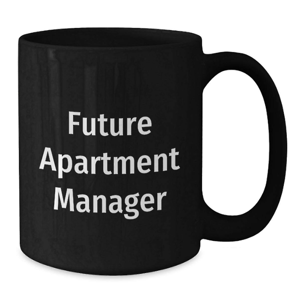 Funny Quote Apartment Manager Gifts - Black Coffee Mug for Future Apartment Managers from Friends - Valentine's Unique Gift for Apartment Manager Men - Additional