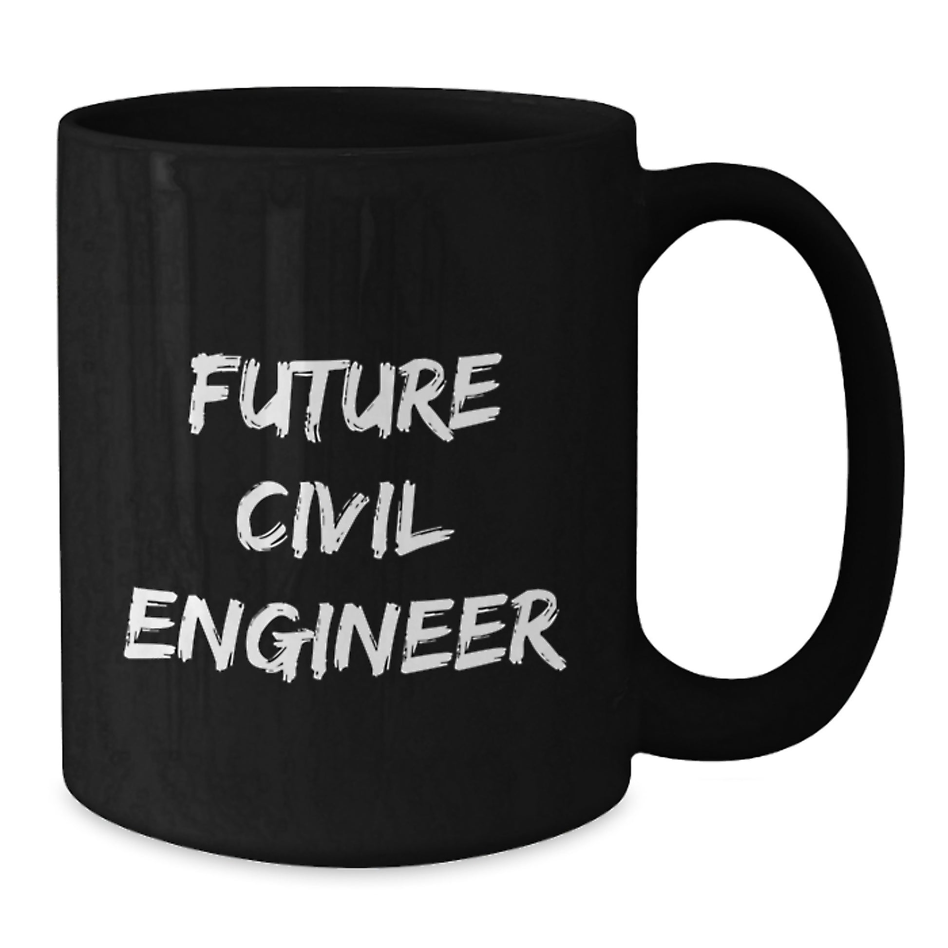 Cute Inspirational Gifts from Family to Future Civil Engineer, Black Coffee Mug, Best Graduation Unique Gifts for Men - Additional