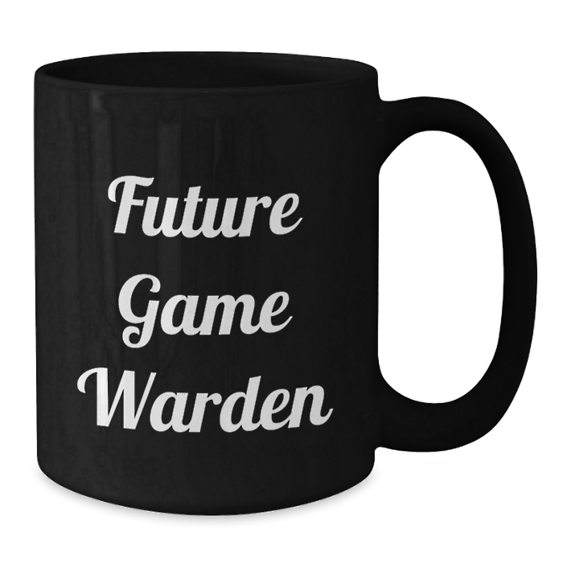Future Game Warden Inspirational Gifts from Friends for Men, Funny Black Coffee Mug for Graduation Unique Gifts, Ceramic Mug 11oz or 15oz - Additional