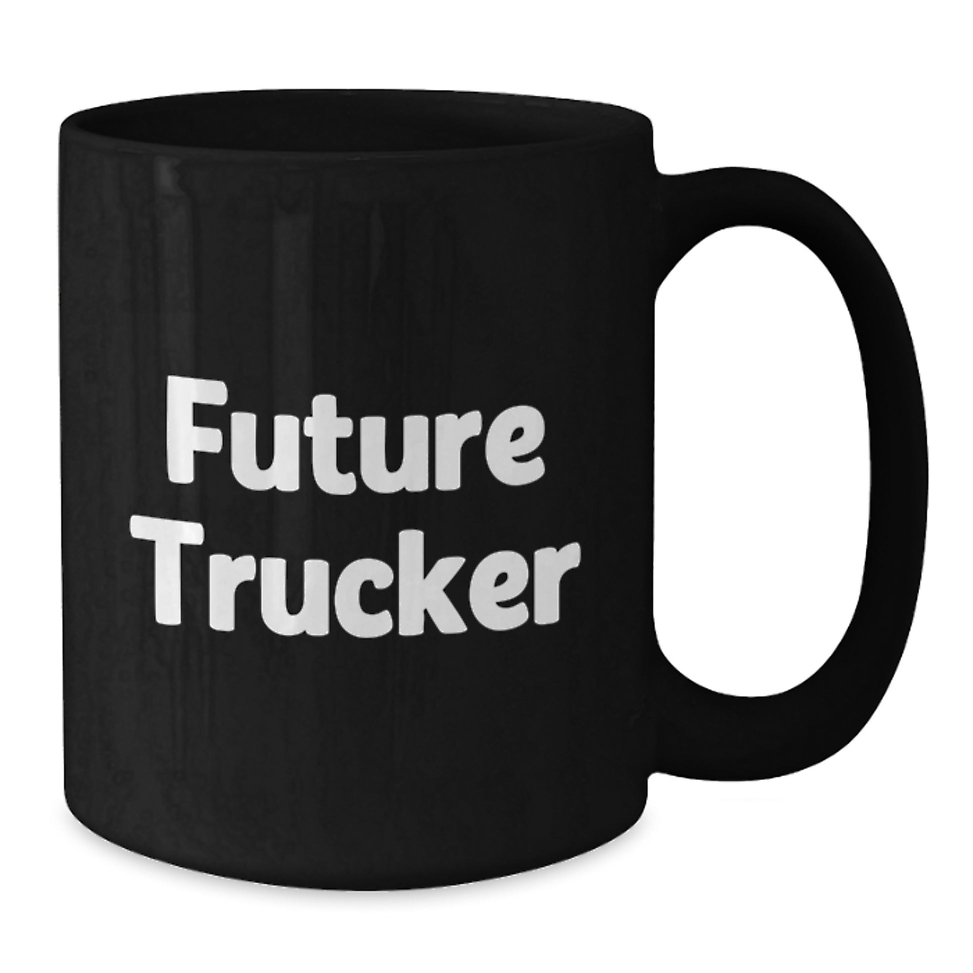 Funny Trucker Gifts from Friends, Inspirational Future Trucker Black Coffee Mug, Unique Graduation Personalized Trucker Mugs - Additional