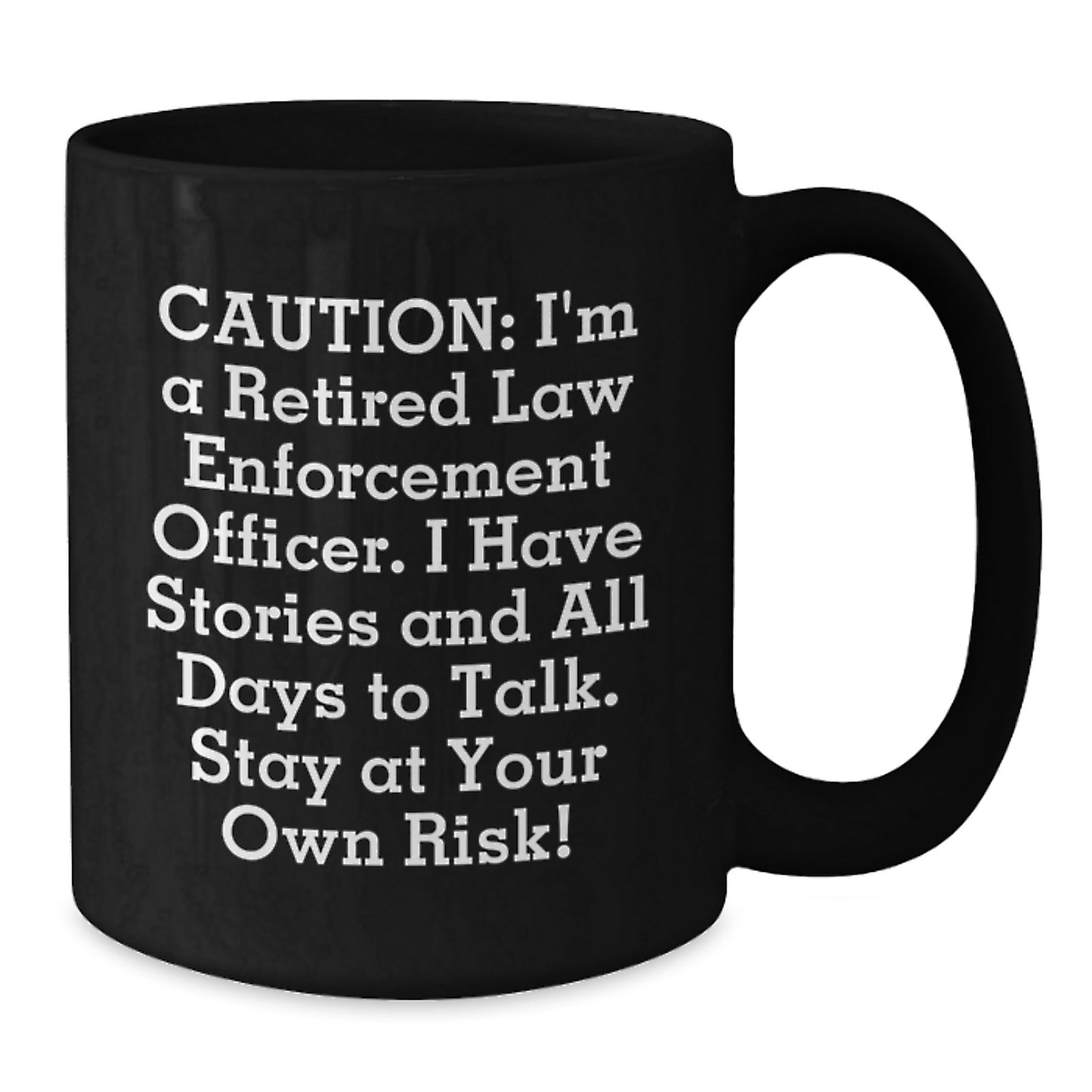 Birthday Gift for Her Present Law Enforcement Officer Mug with Caution - Additional