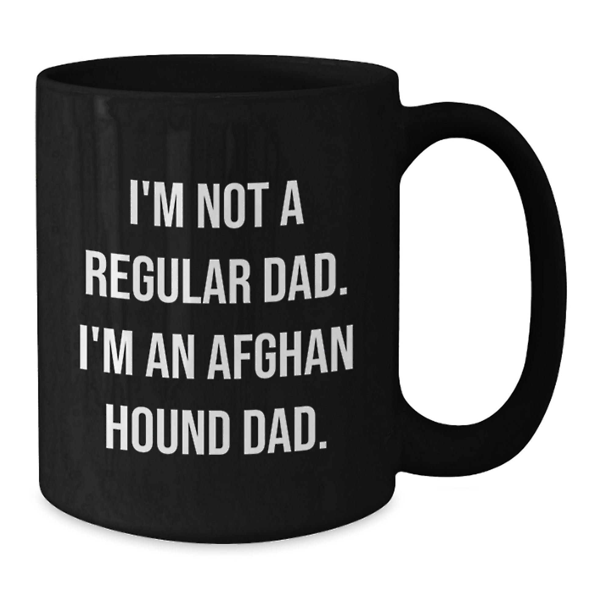 Funny Afghan Hound Dog Black Coffee Mugs, Gifts from Dad for Graduation, Men's Unique Unique Gifts for Afghan Hound Dog Lover - Additional