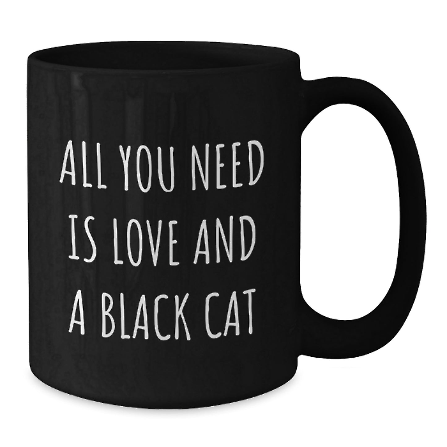 Funny Black Cat Quotes Gifts from Friends and Family, Black Coffee Mug, Christmas Unique - Additional