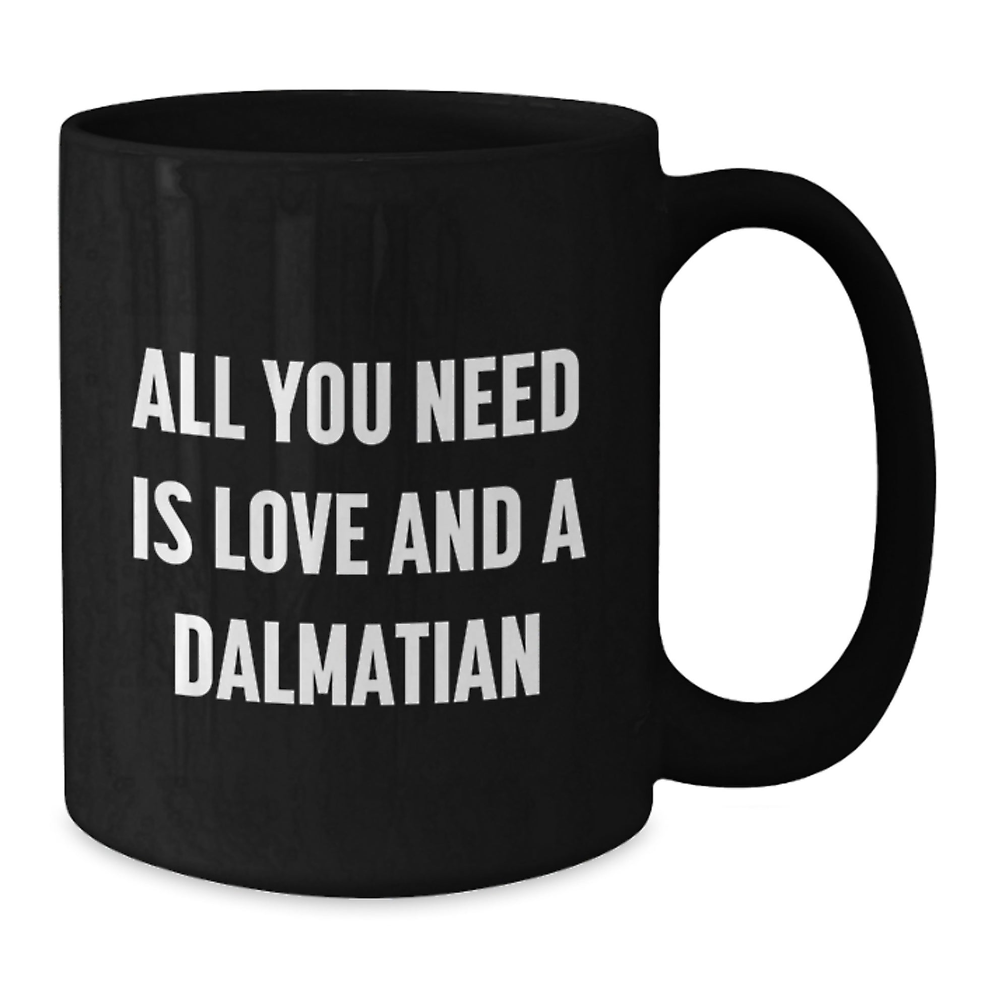 Dalmatian Dog Lover Gifts for Friends, Funny Coffee Mug for Graduation, Unique Black Mug from Men - Additional