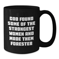 Load image into Gallery viewer, Funny Forester Gifts for Women, Black Coffee Mugs from Men, Unique Valentine's Unique Forester Black Coffee Mug Gifts - Additional
