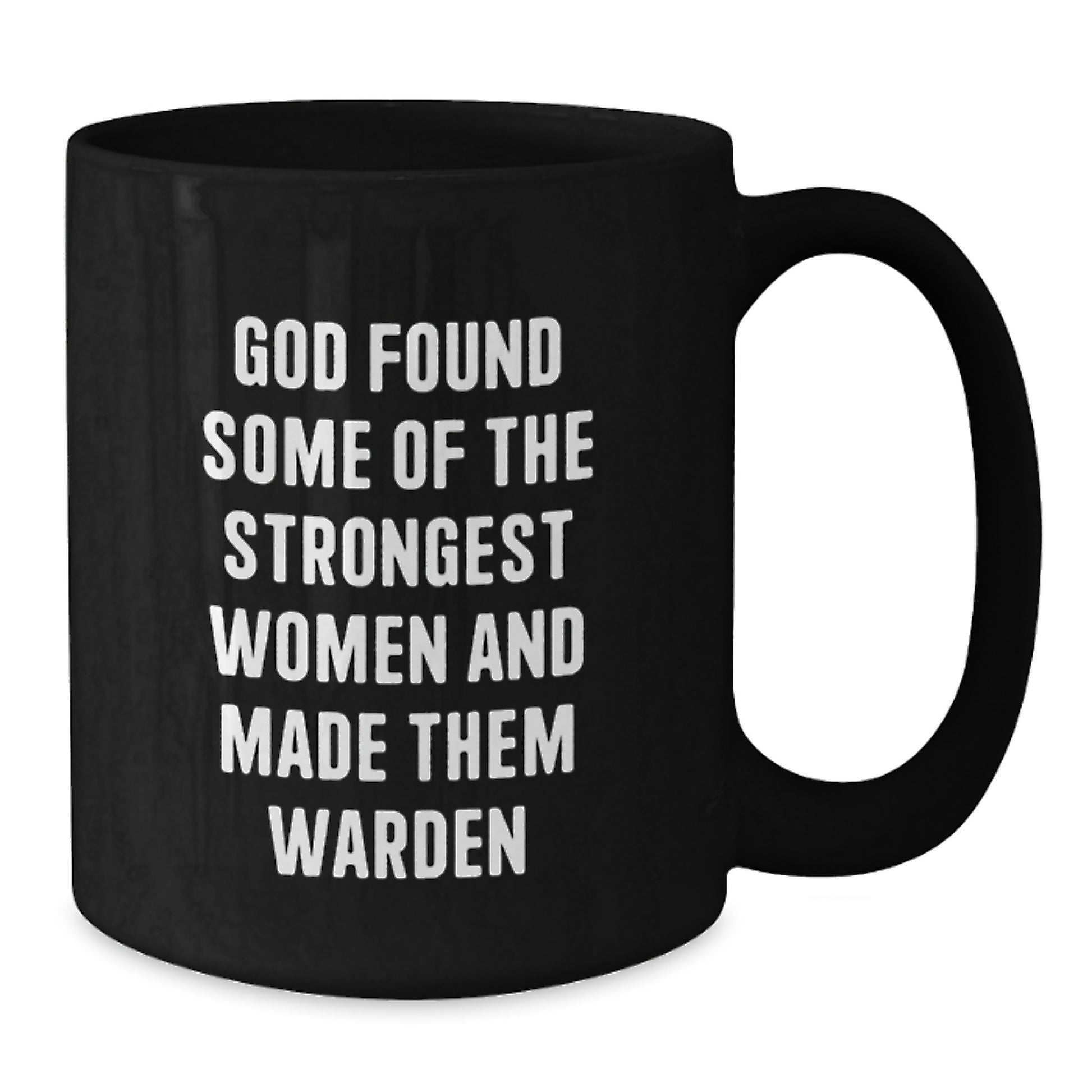 Warden Keepsake Ceramic Black Coffee Mug for Him Birthday Gift 11oz - Additional
