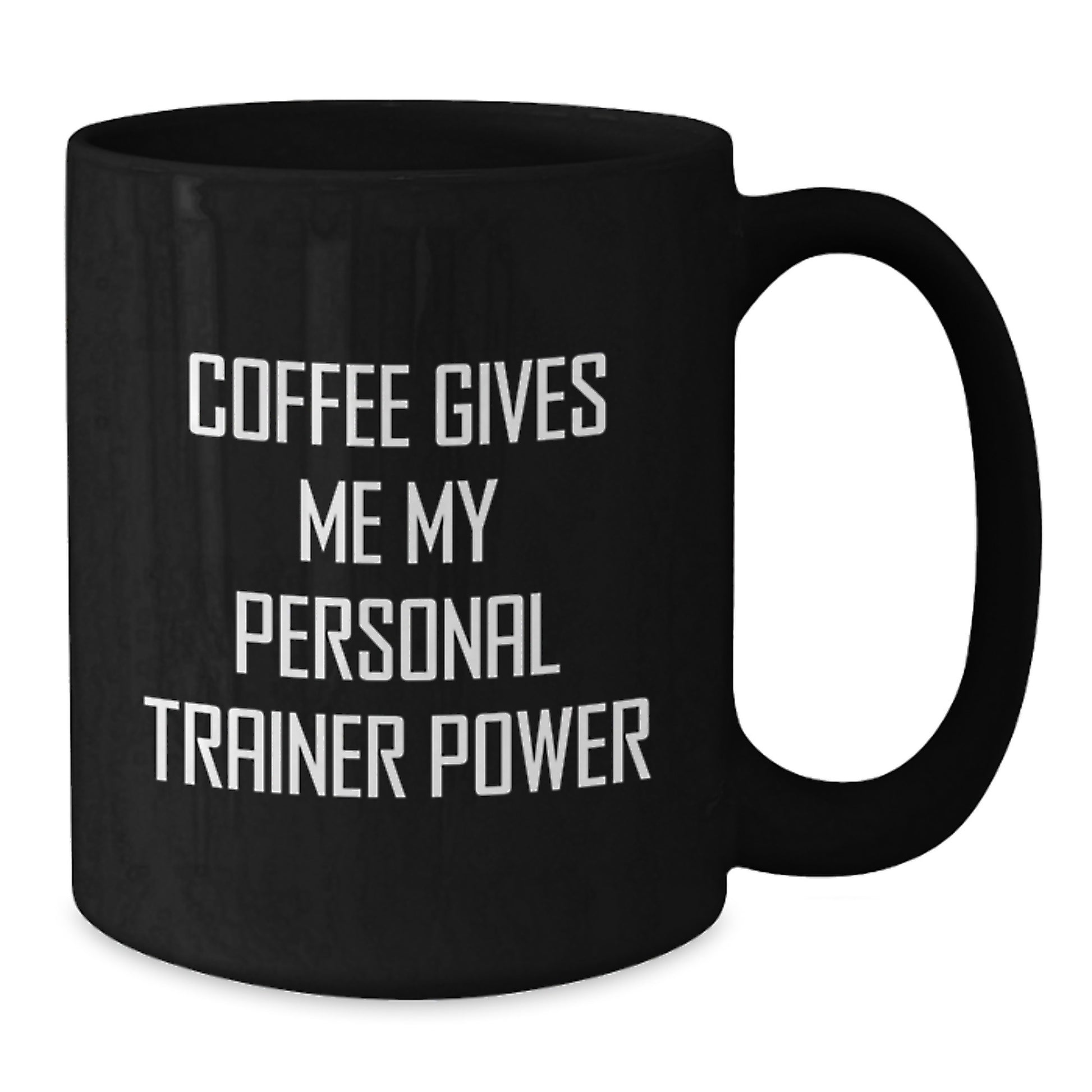 Personal Trainer Gifts for Men Funny Coffee Mug 'Coffee Gives Me My Personal Trainer Power' from Friends - Additional
