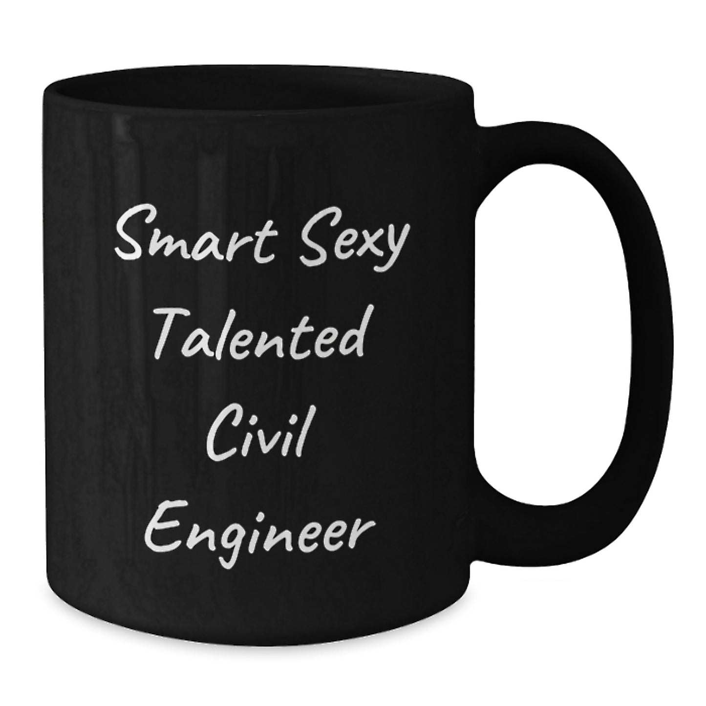 Funny Civil Engineer Gifts from Friends for Smart Talented Men, Black Ceramic Coffee Mugs, Christmas Unique - Additional
