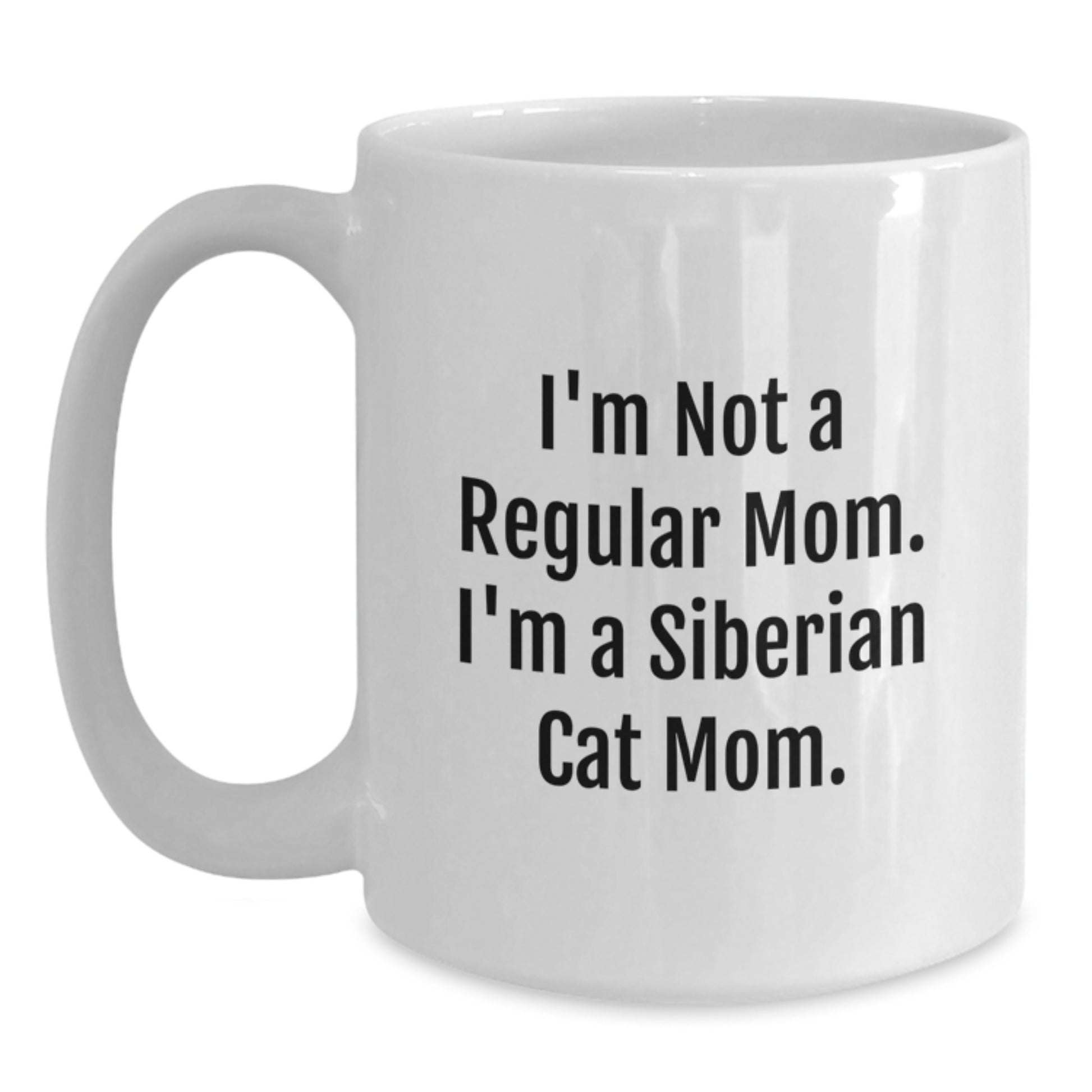 Funny Siberian Cat Mom Gifts from Friends to Family for White Coffee Mug Christmas Unique Presents - Main