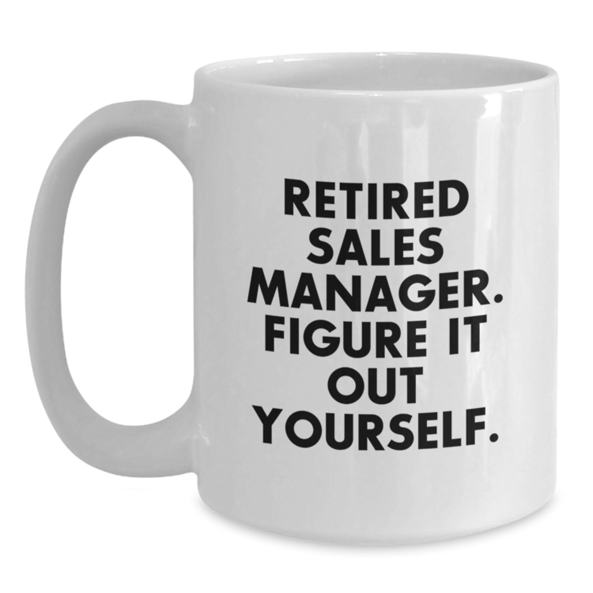 Premium Ceramic Retired Sales Manager Keepsake Mug for Him Birthday Gift - Main