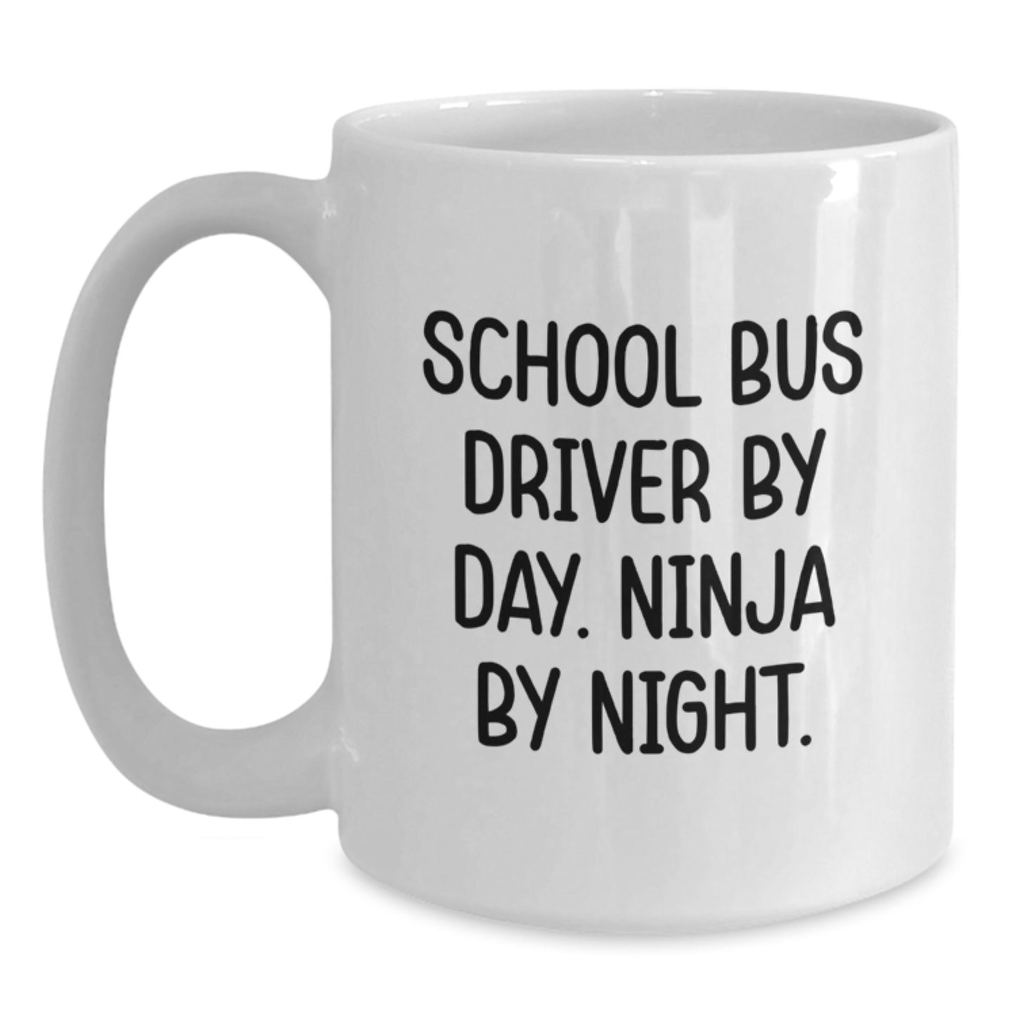 School Bus Driver Keepsake Mug for Him Birthday Gift White 11oz Ceramic - Main
