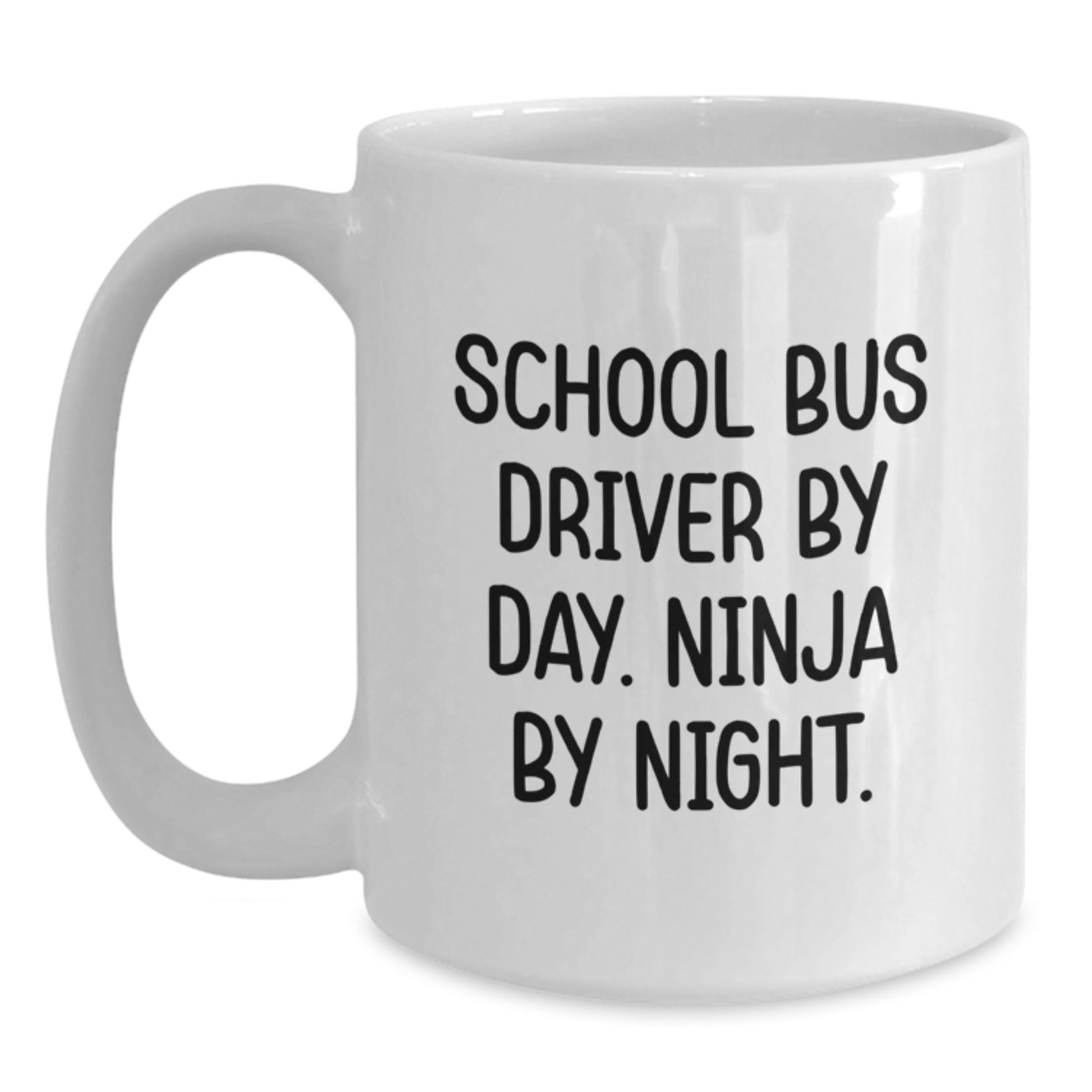 School Bus Driver Keepsake Mug for Him Birthday Gift White 11oz Ceramic - Main