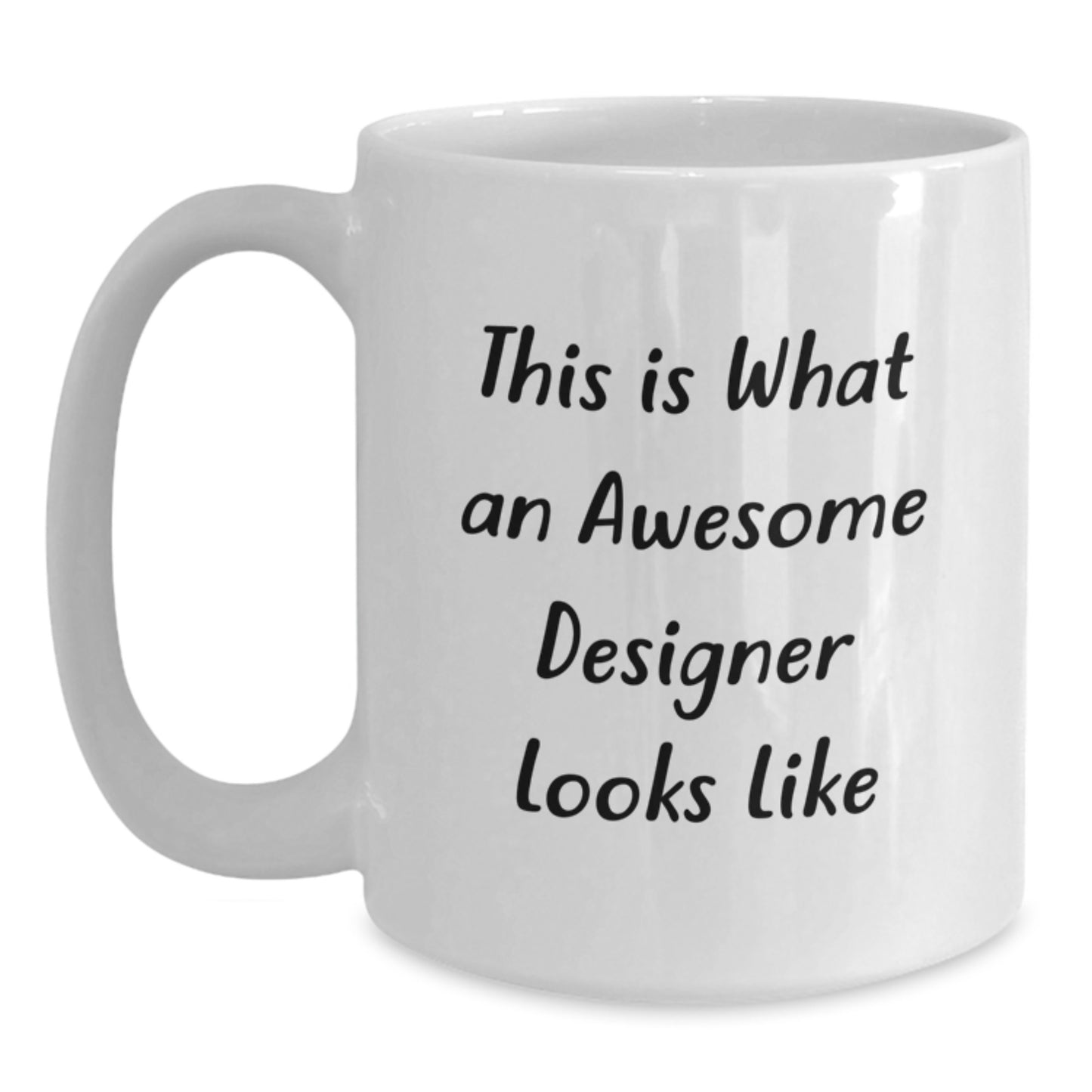 Designer Keepsake White Mug for Him Birthday Gift - Awesome Designer - Main