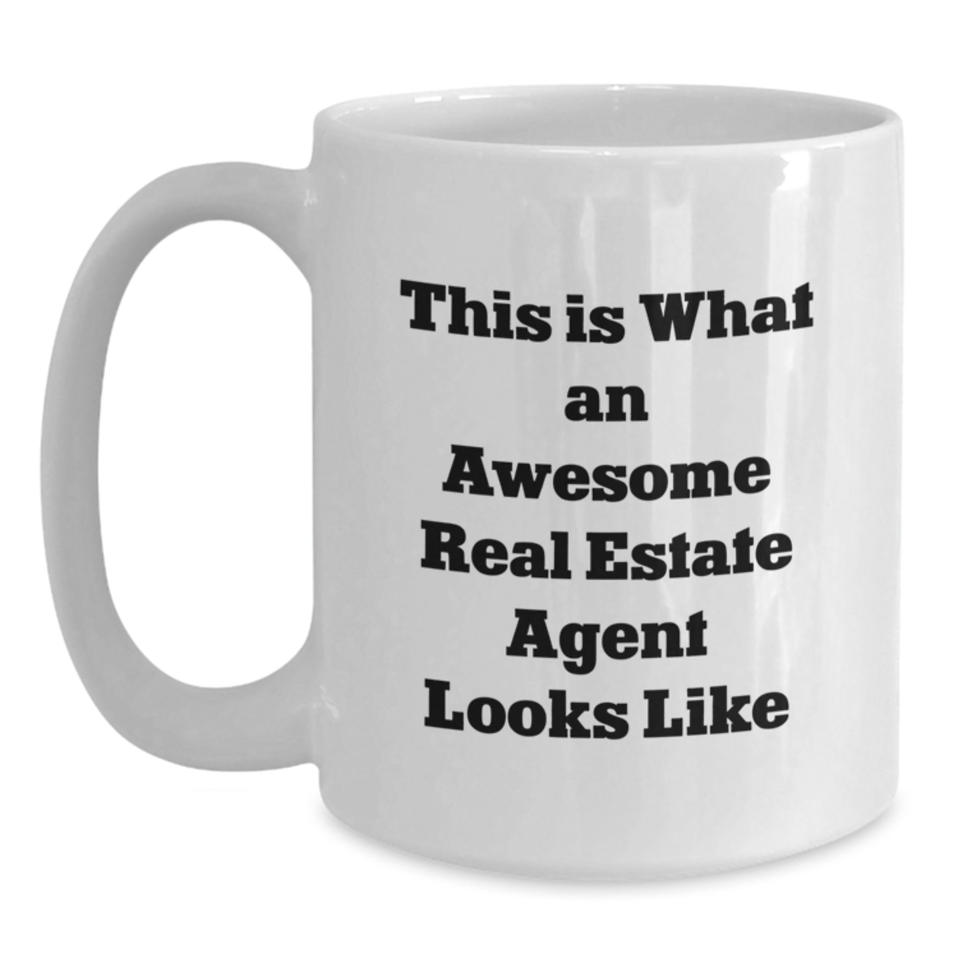 Funny Real Estate Agent Gifts for Him from Friends, Cute Inspirational White Coffee Mug for Graduation Unique Gifts - Main