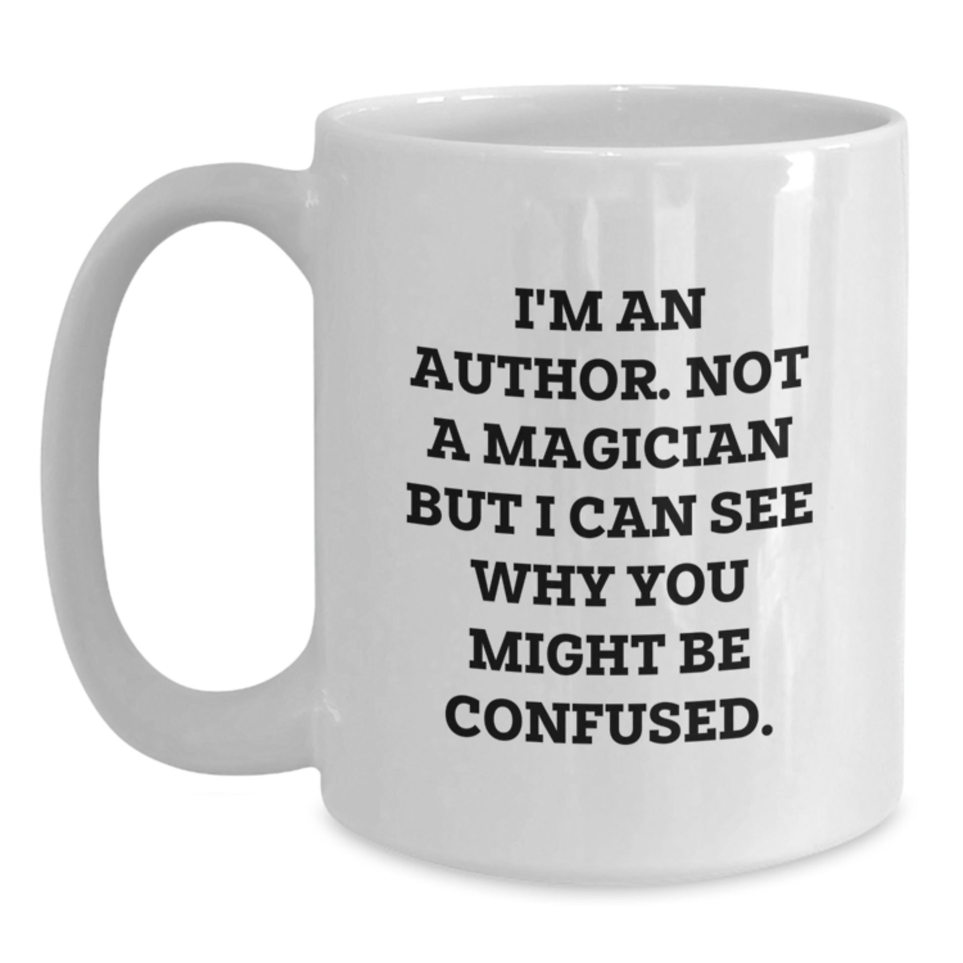 Funny Author Unique Gifts for Men, Women, Family from Friends - White Coffee Mug - Main