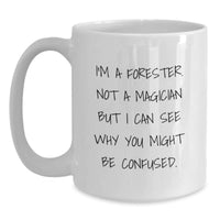 Load image into Gallery viewer, Funny Forester Gifts, Unique White Coffee Mug, Gifts from Family to Forester Men, Christmas Unique Gifts - Main

