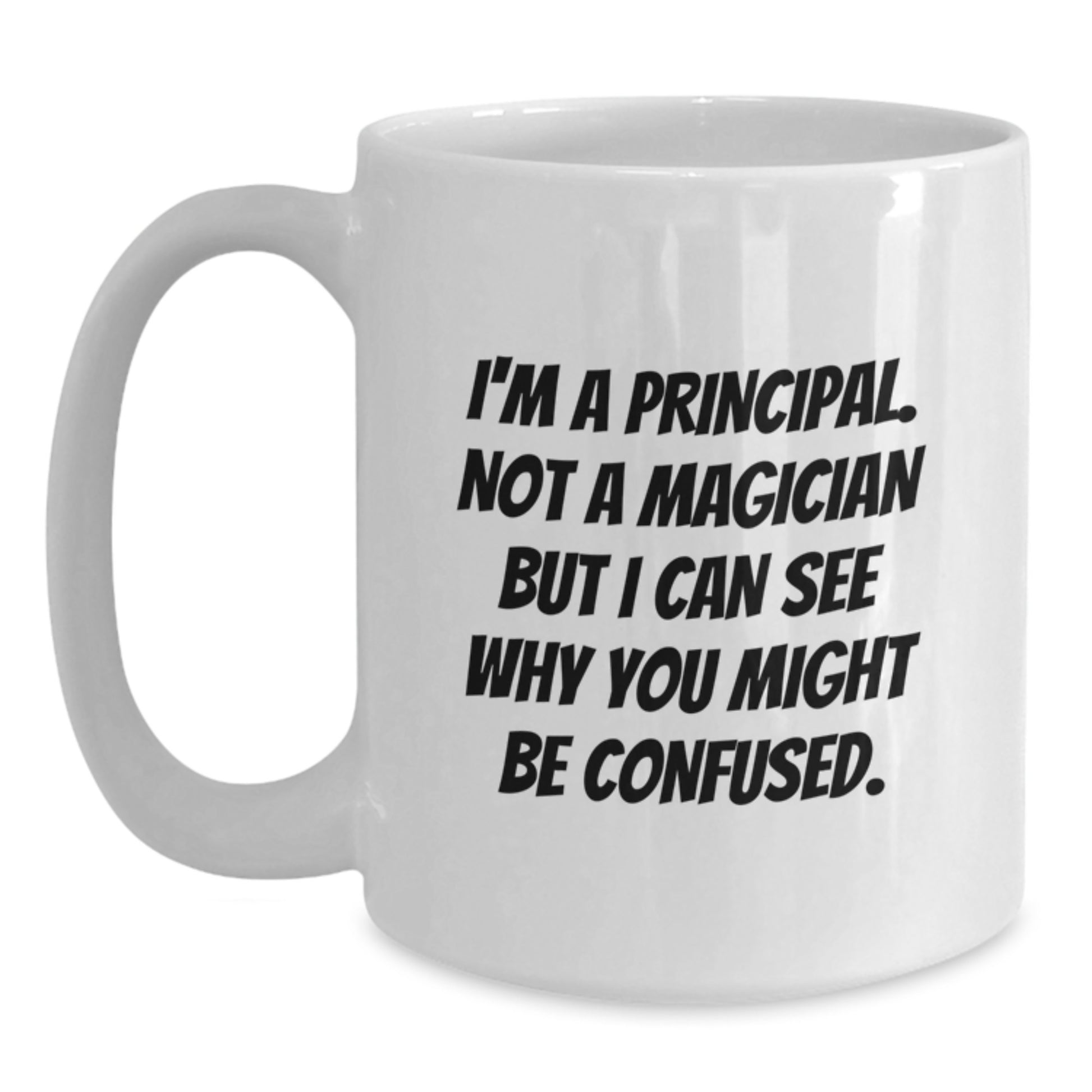 Principal Keepsake White Ceramic 11oz Coffee Mug for Him Birthday Gift - Main