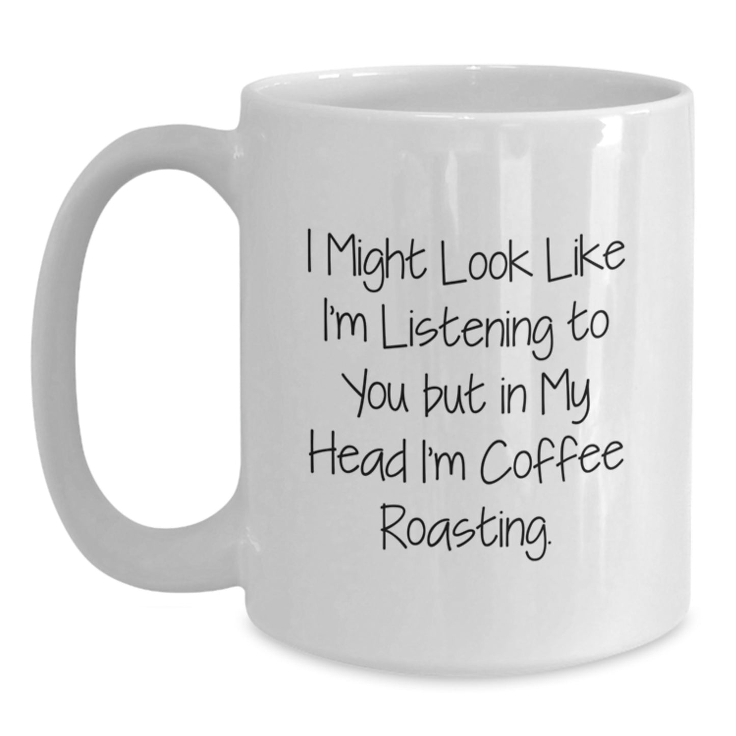 Coffee Roasting Keepsake Mug for Him Birthday Gift White 11oz Ceramic - Main