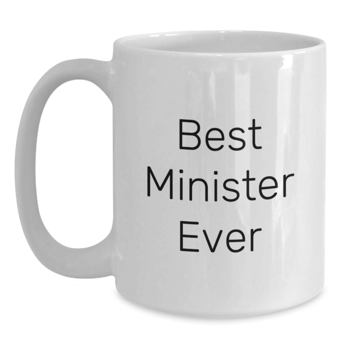 Minister Keepsake White Coffee Mug for Him Birthday Gift Best Minister - Main