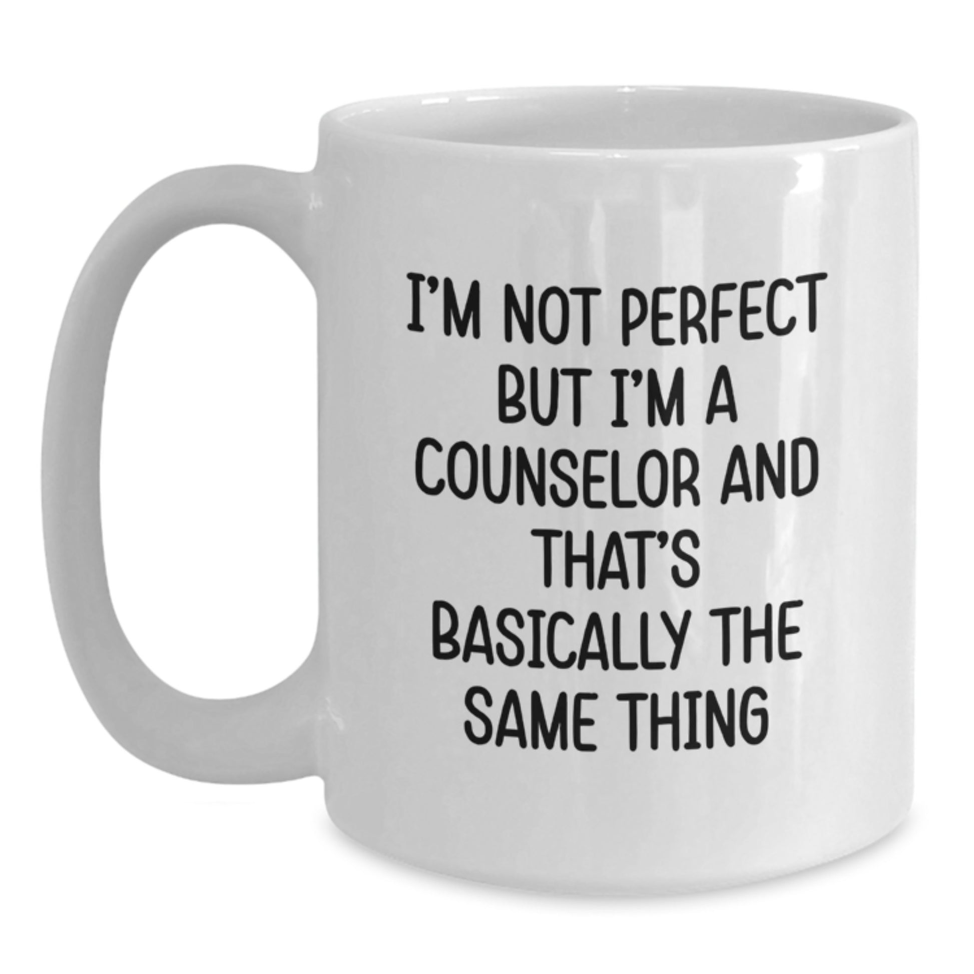 Counselor Keepsake White Coffee Mug 11oz Ceramic Birthday Gift for Him - Main