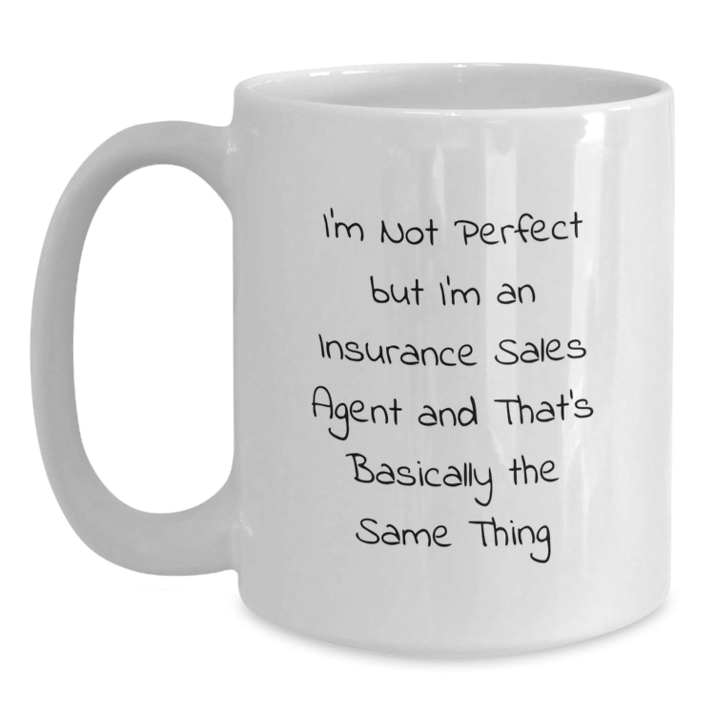 Insurance Sales Agent White Coffee Mug Idea for Coworkers Birthday Gift - Main