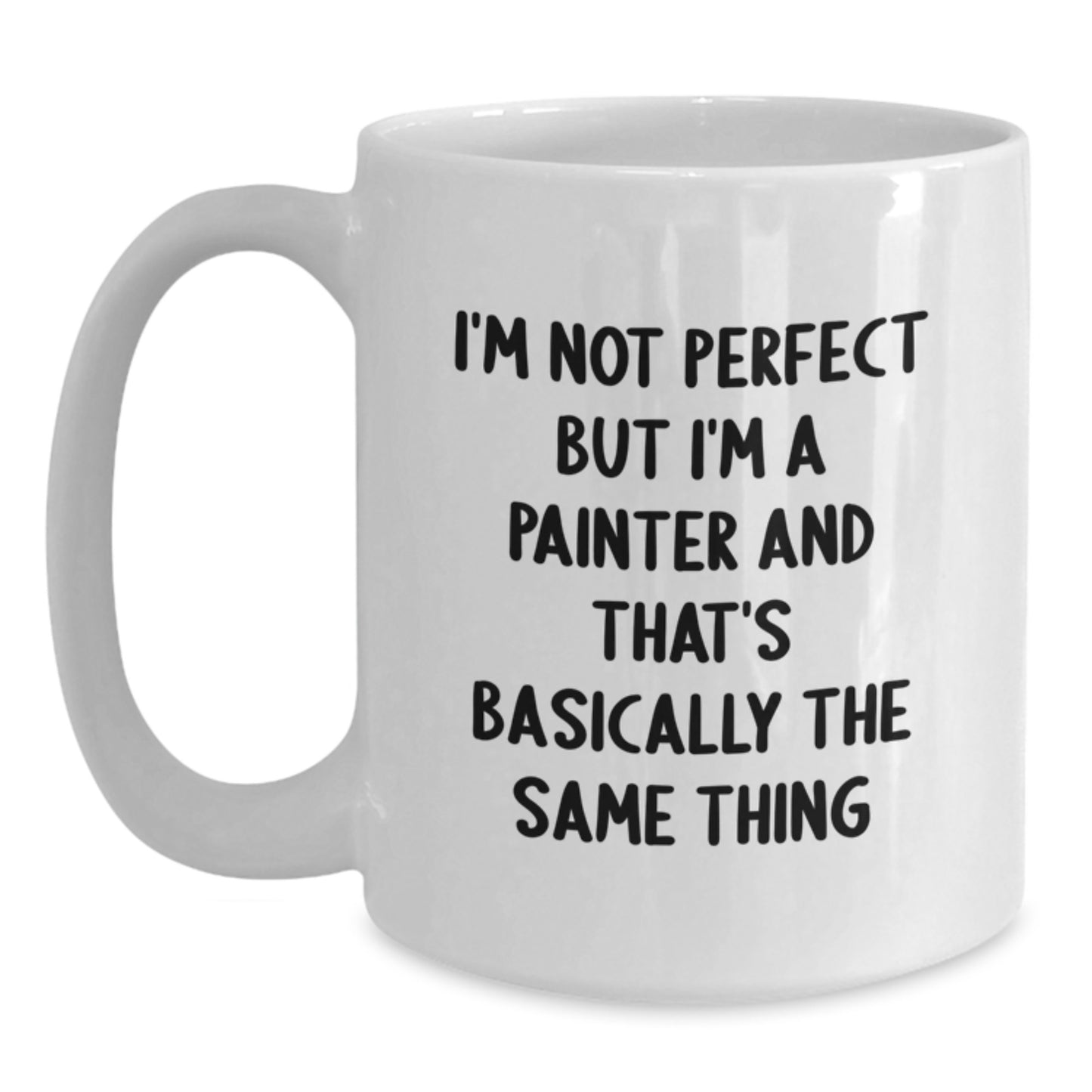 Painter Novelty White Coffee Mug Birthday Gift for Creative Friends - Main
