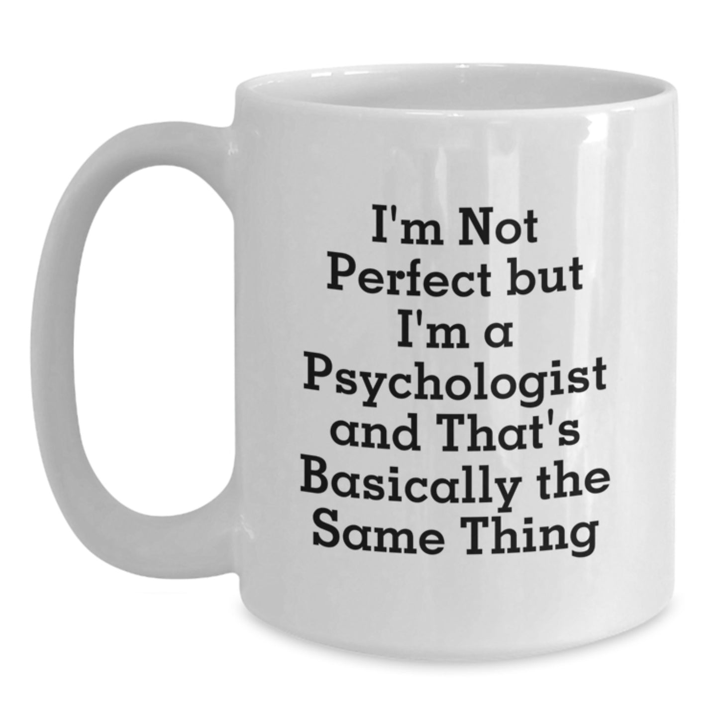 Psychologist Keepsake White Coffee Mug for Him Birthday Gift - Main