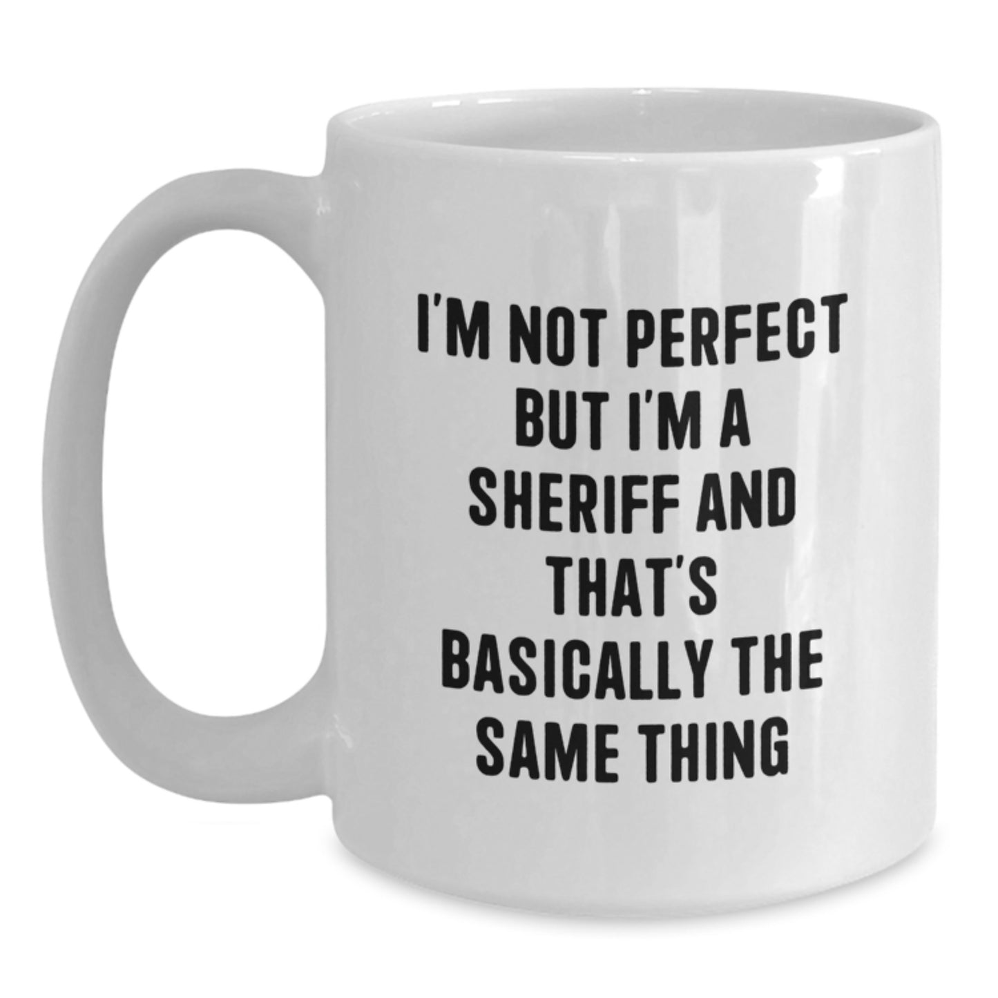 Sheriff Keepsake Mug for Him Birthday Gift Ceramic 11oz Microwave Safe - Main