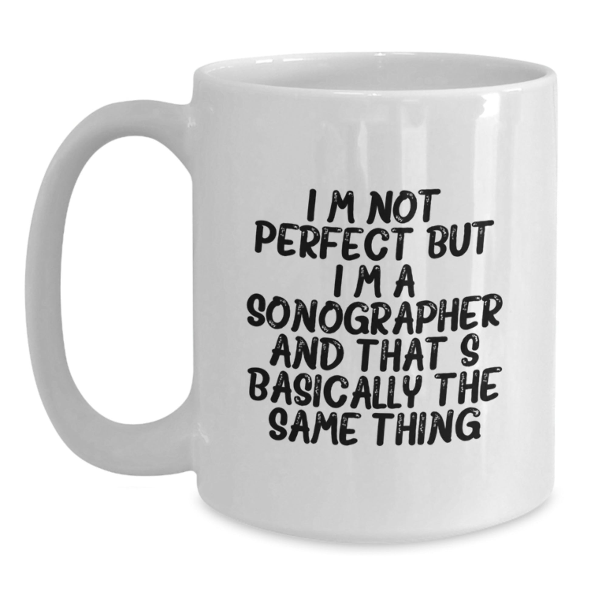 Sonographer Keepsake White Coffee Mug 11oz Microwave Safe Birthday Gift - Main