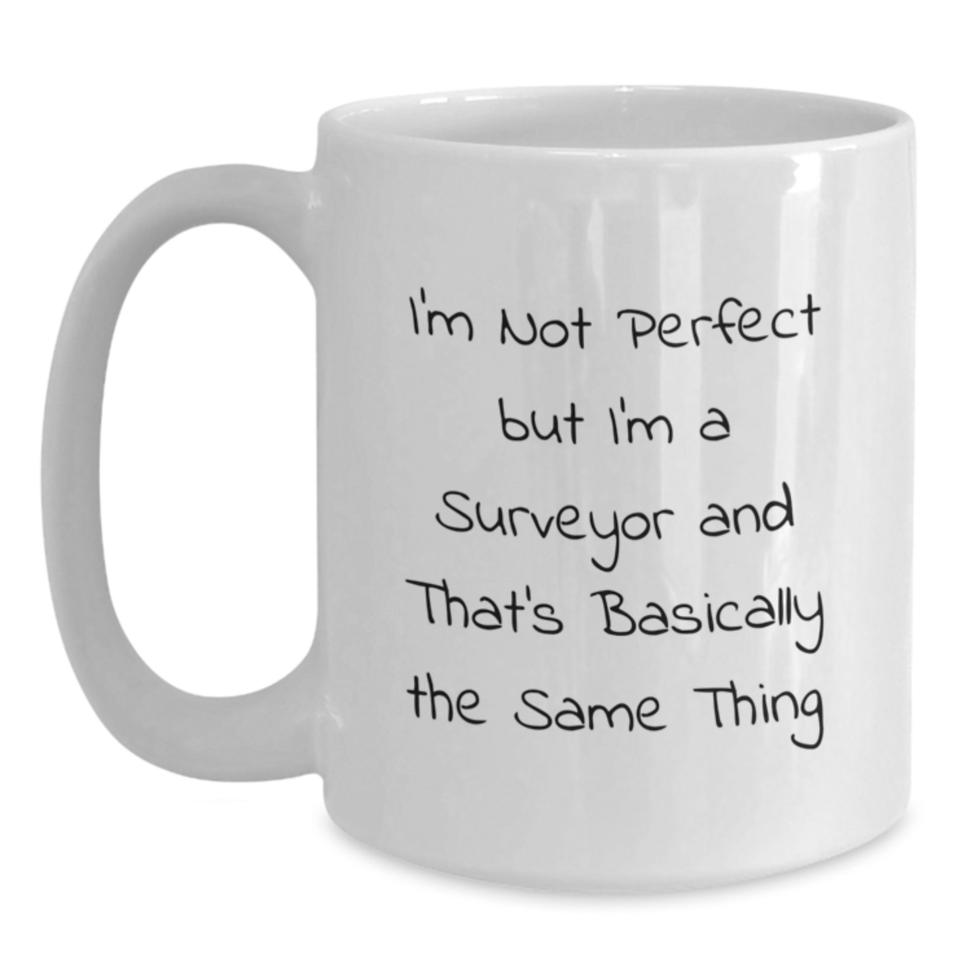 Surveyor Keepsake White Ceramic Coffee Mug Birthday Gift for Him - Main