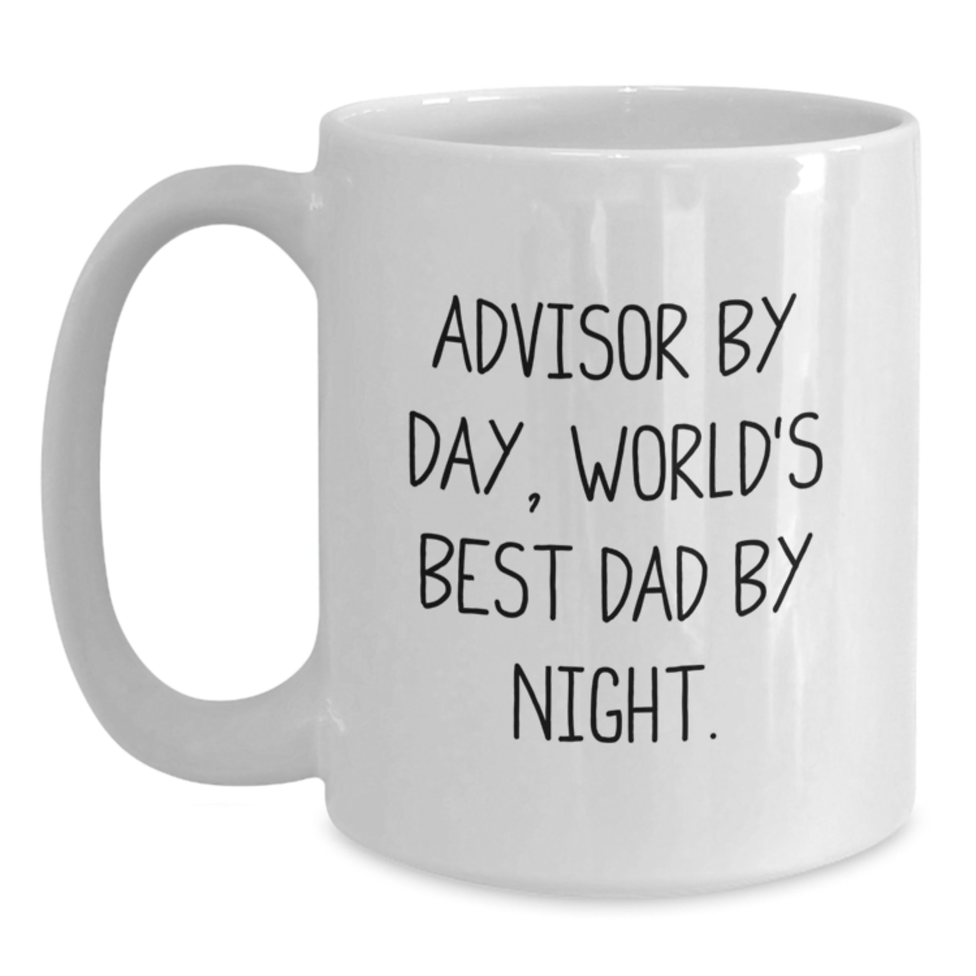 Humorous Advisor White Coffee Mug for Friends Novelty Birthday Gift - Main
