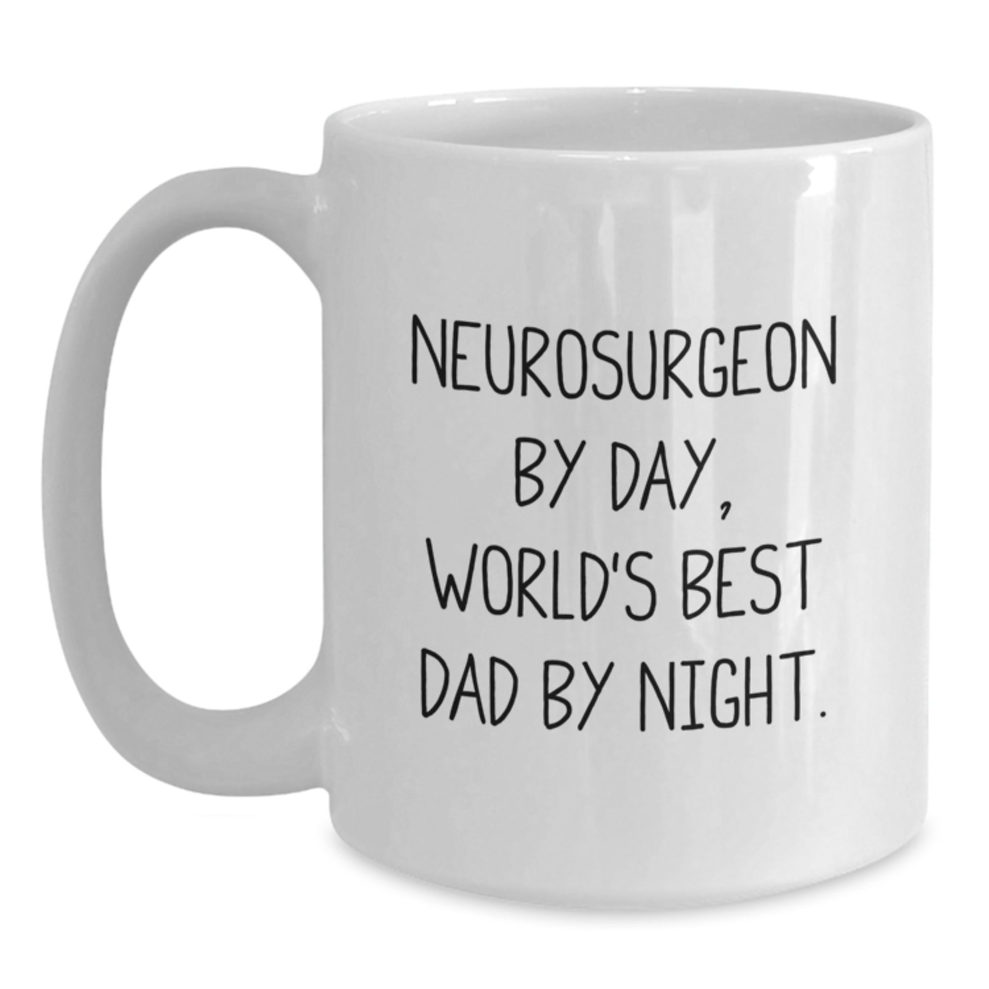 11oz White Mug for a Companion – Neurosurgeon By Day, Dad By Night Gift - Main