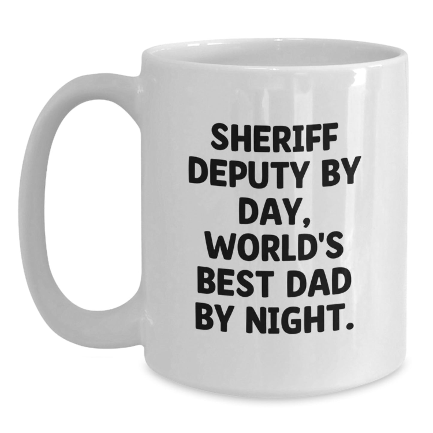 Sheriff Deputy White Coffee Mug Keepsake Birthday Gift for Him - Main