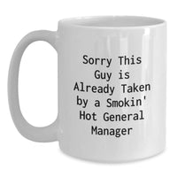 Load image into Gallery viewer, Funny General Manager Gifts for Him or Her, White Coffee Mug with Inspirational Quote, Perfect for Graduation, Gifts from Friends, Family, or Coworkers - Main
