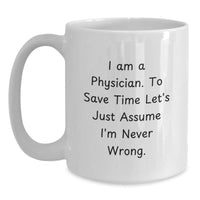 Load image into Gallery viewer, Funny Physician White Coffee Mug Gifts for Men from Family, Christmas Unique Presents for Physician Friends - Main
